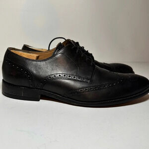 Cole Haan Williams II Wingtip Derby Black Mens Size 12 M Leather Dress Shoes
